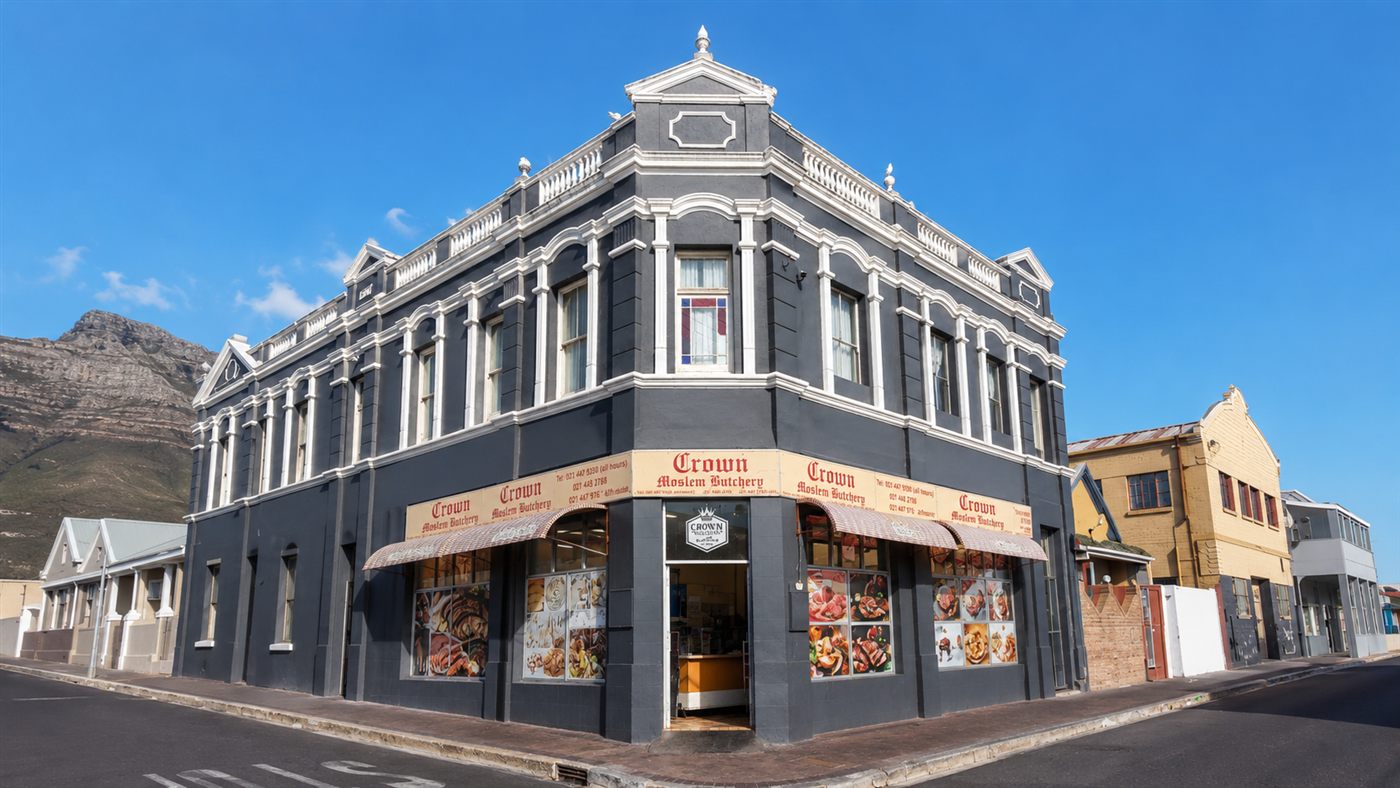 Crown Moslem Butchery storefront in Salt River